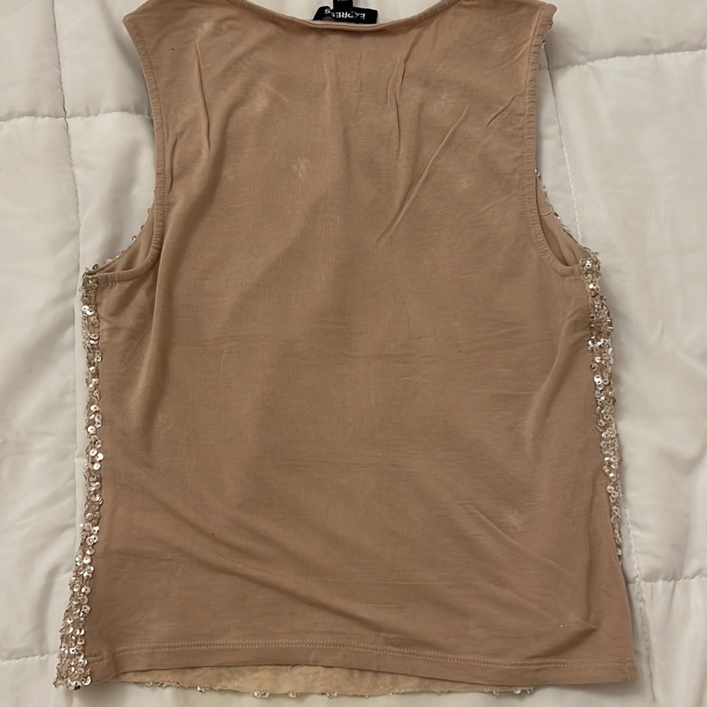Express Beaded Pink Tank - Picture 3 of 3